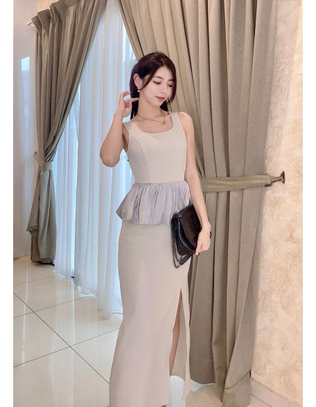 无袖腰长裙 无袖腰长裙