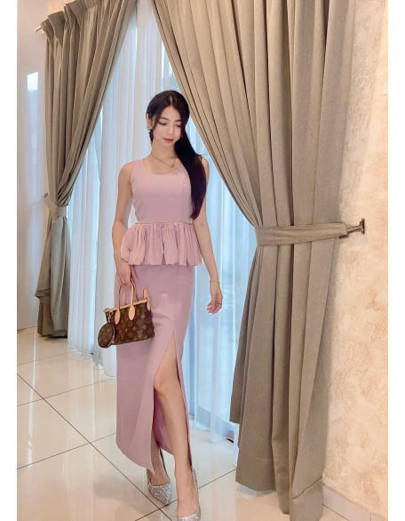 无袖腰长裙 无袖腰长裙