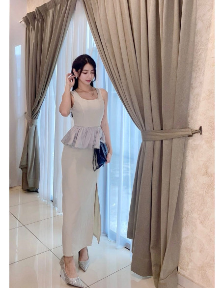 无袖腰长裙 无袖腰长裙