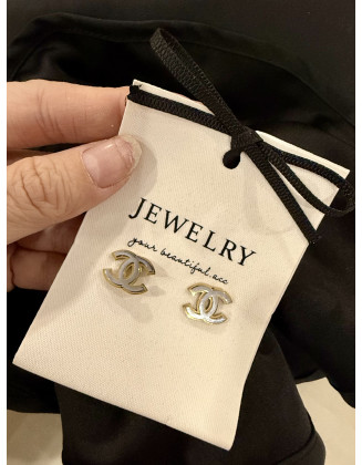 双色小香耳环