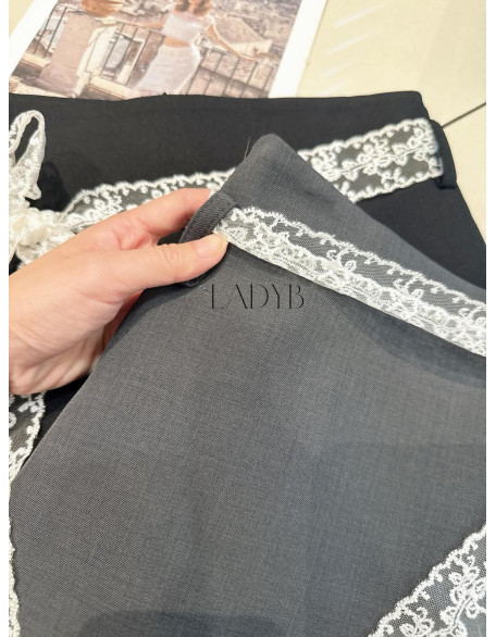 蕾丝裤裙