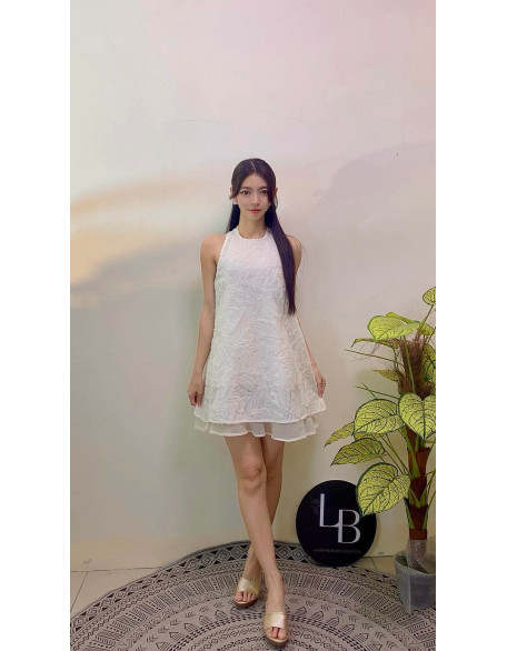 3D 网纱亮片娃娃连身裙