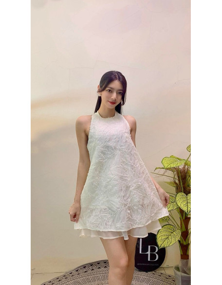 3D 网纱亮片娃娃连身裙