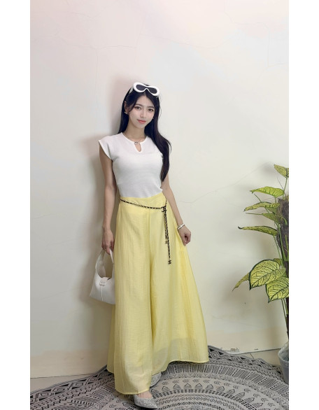 丝宽长裤